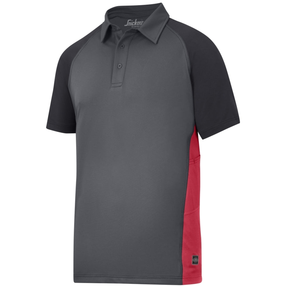 Snickers - A.V.S. Advanced Polo Shirt - Steel grey\\Black