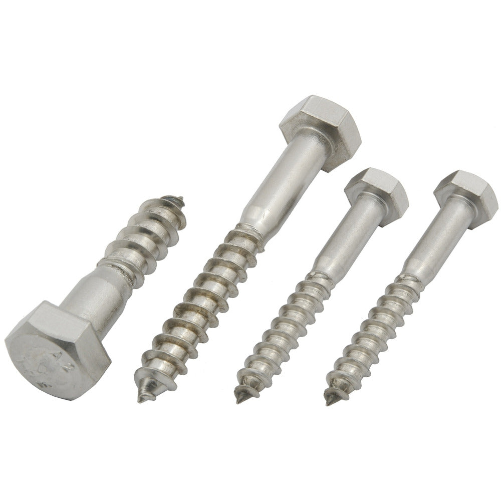 Tucks - Stainless Steel Coachscrew A2 DIN571 M12x80mm