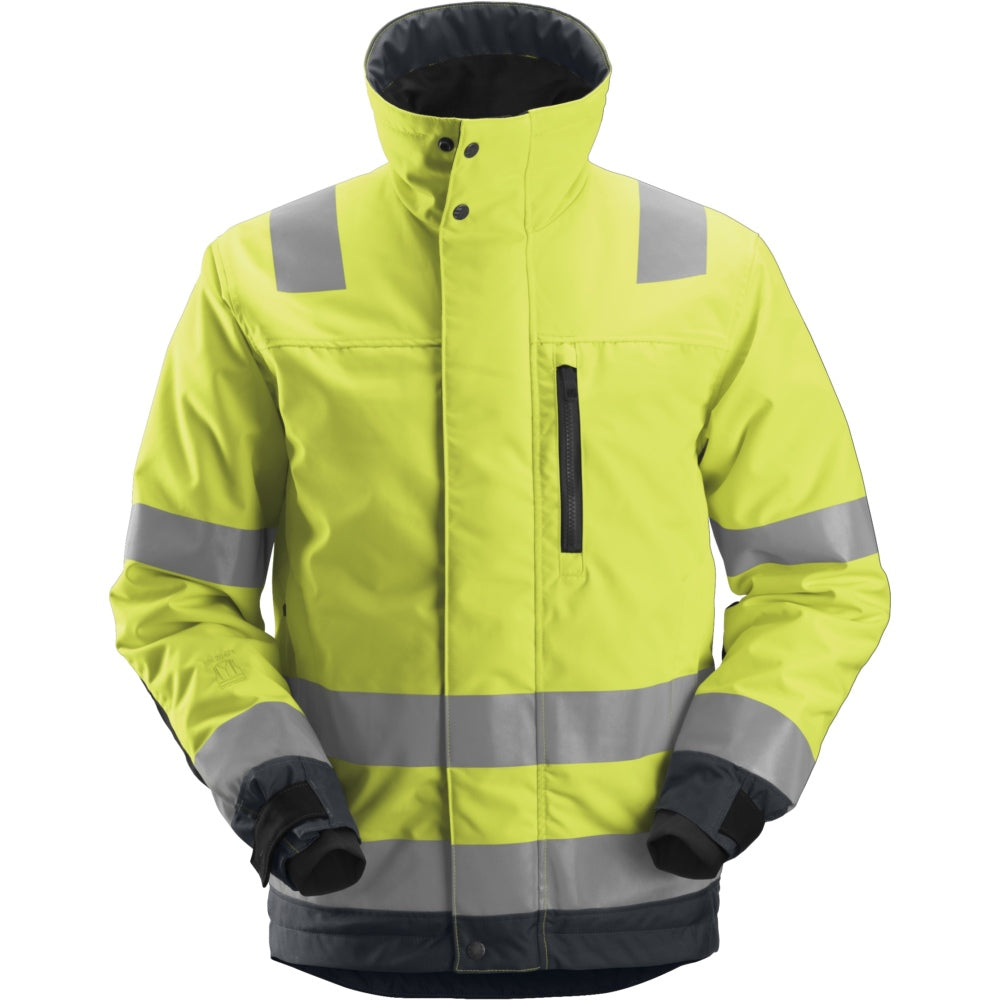 Snickers - AllroundWork, High-Vis 37.5® Insulated Jacket Class 3 - High vis yellow\\Steel grey