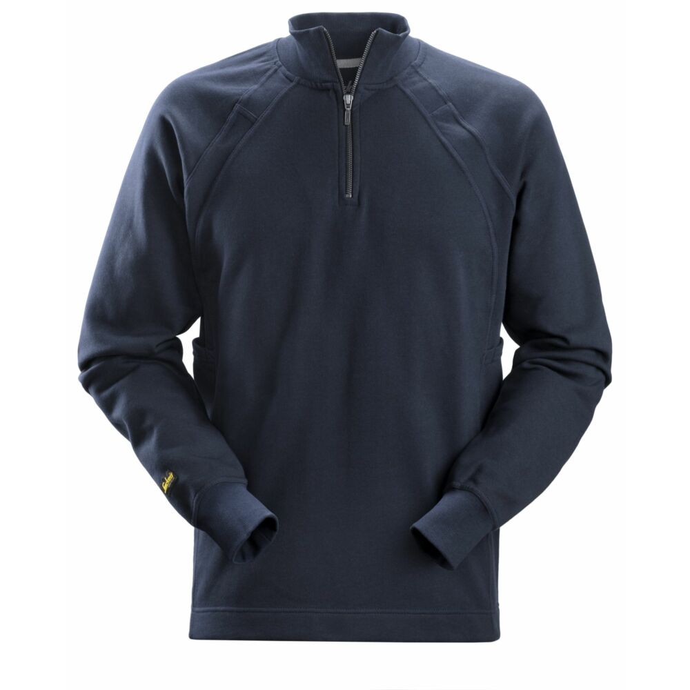 Snickers - ½ Zip sweatshirt with MultiPockets  - Navy
