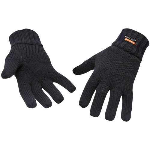 Portwest - Knit Glove Insulatex Lined - Black