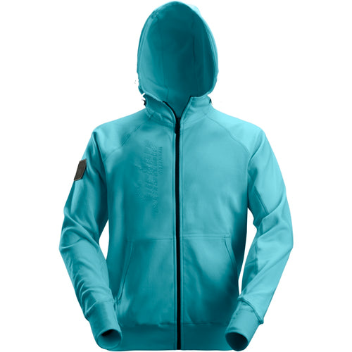Snickers - Logo Full Zip Hoodie - Aqua