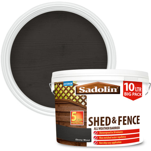 Sadolin Shed And Fence Prot Ebony Wood 10L