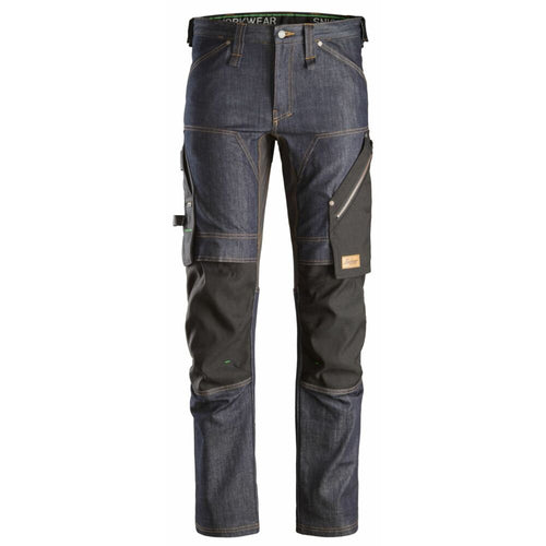 Snickers - FlexiWork, Denim Work Trousers+ - Denim\\Black