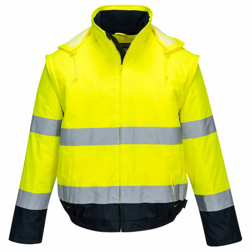 Portwest  - Essential 2-in-1 Jacket - Yellow/Navy