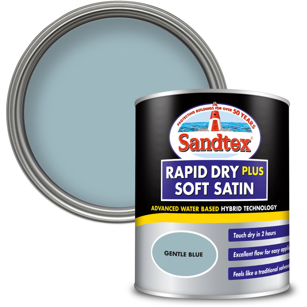 Sandtex Rapid Dry Satin Gentlee Blue 750ml