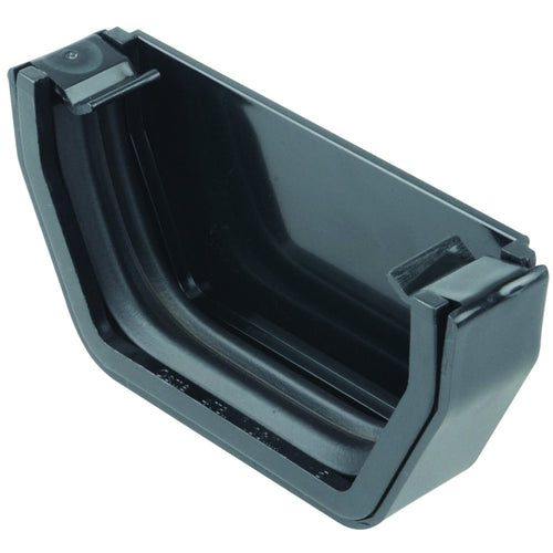 Rainwater SquareLine OsRSq PVC-U Stop end External Black 100mm