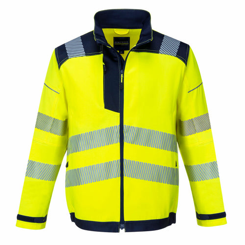Portwest  - PW3 Hi-Vis Work Jacket - Yellow/Navy