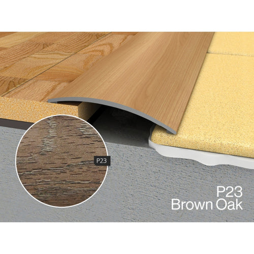 WRG 2 Flat Profile Self Adhesive P23 Brown Oak 900mm