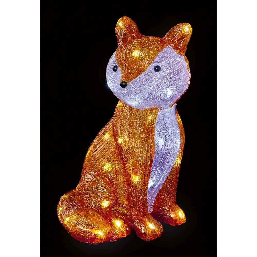 Premier - LED Acrylic Sitting Fox - 36cm