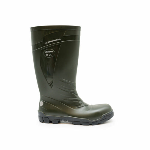 Swampmaster Titan S5 Safety PVC Wellington Green - EU41 / UK7