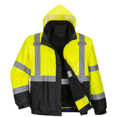 Portwest  - Hi-Vis Premium 3-in-1 Bomber - Yellow/Black