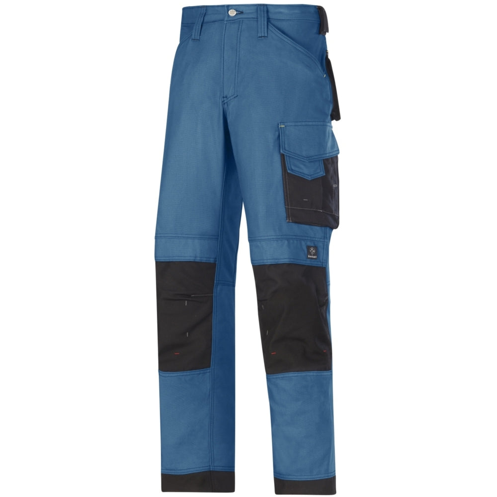 Snickers - Craftsmen Trousers, Canvas+ - Ocean blue\\Black