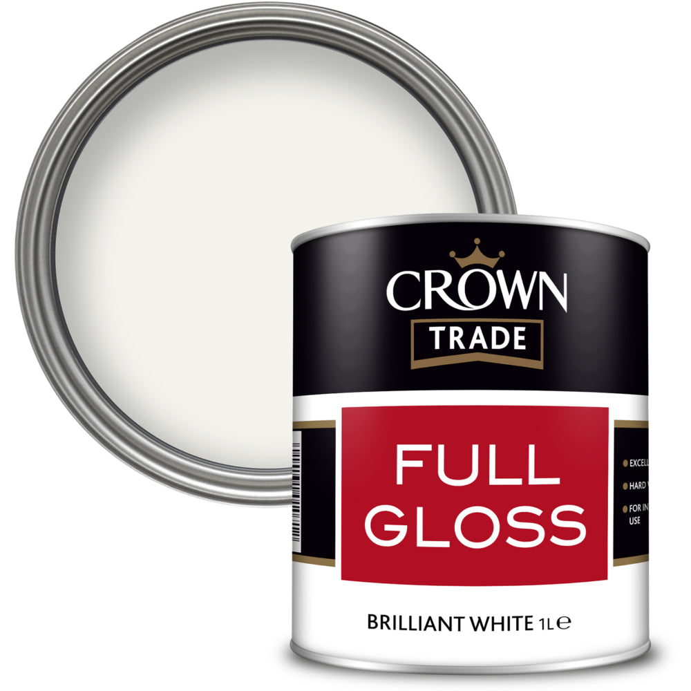 Crown Trade Full Gloss Brilliant White 1L