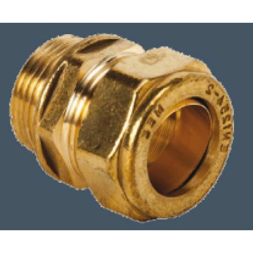 South Coast Brass - 1/4\ x 10mm Straight Coupler Mi x C 411