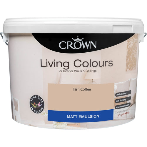Crown Matt Emulsion Irish Coffee 10L