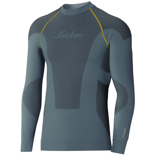 Snickers - XTR Body Engineered Long Sleeve T-shirt - Petrol\\Grey