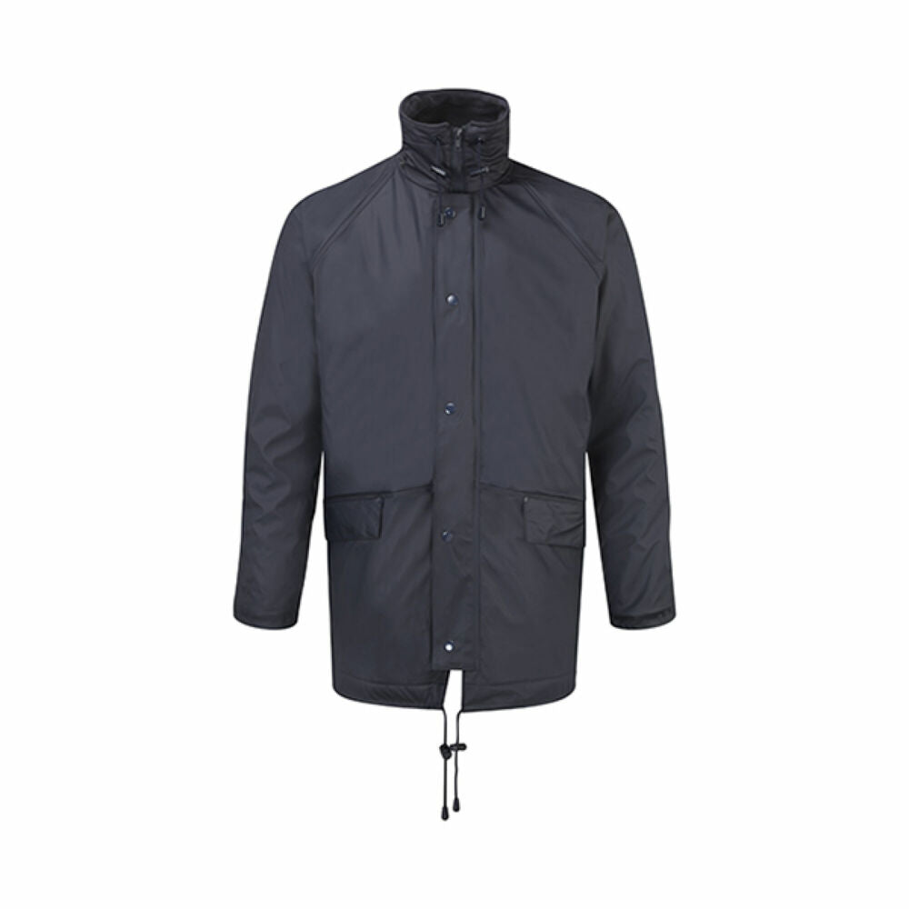Fort Flex PU Fleece-Lined Waterproof Jacket Navy - L