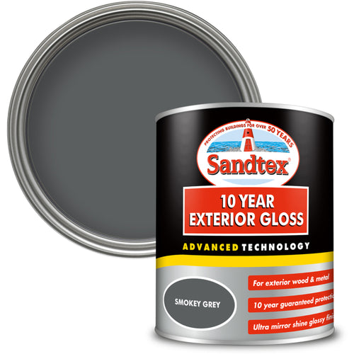 Sandtex 10 Year Gloss Smoky Grey 750ml