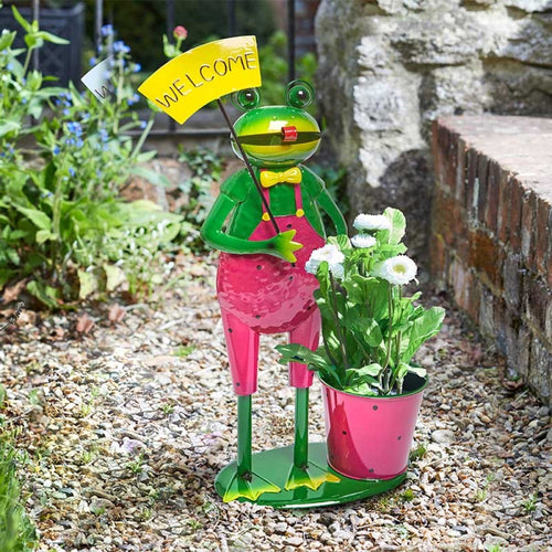 Flamboya - Welcome Frog Pot-Pet