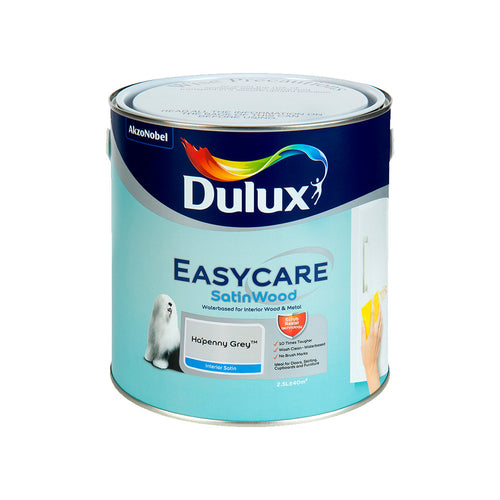 Dulux Easycare Satinwood Ha'Penny Grey 2.5L