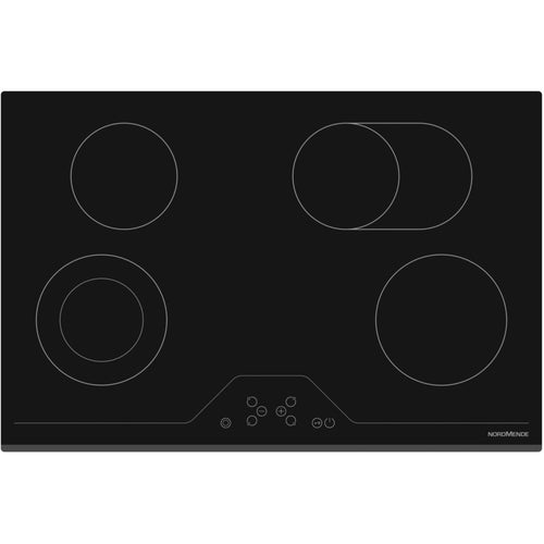 NordMende 78cm 4 x Zone Touch Control Ceramic Hob Black