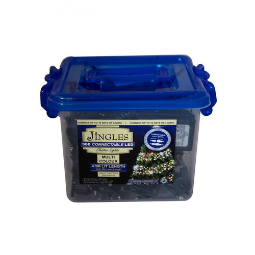 Jingles - 360 M/Function Connectable LED Cluster Lights - Multi-Coloured