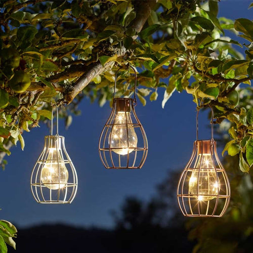 Smart Solar - Eureka! Firefly Lantern, POS 9, Silver, Rose Gold and Copper