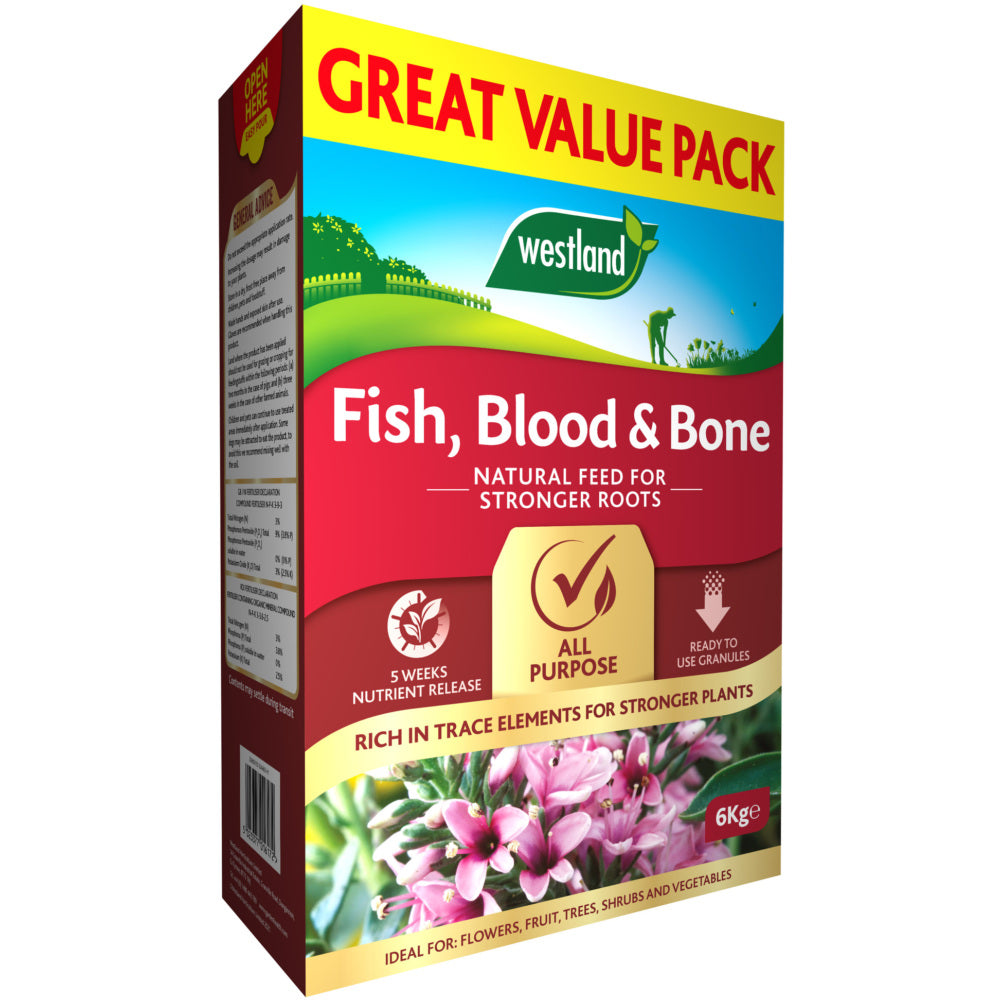 Westland Fish, Blood & Bone 6Kg (Great Value Pack)