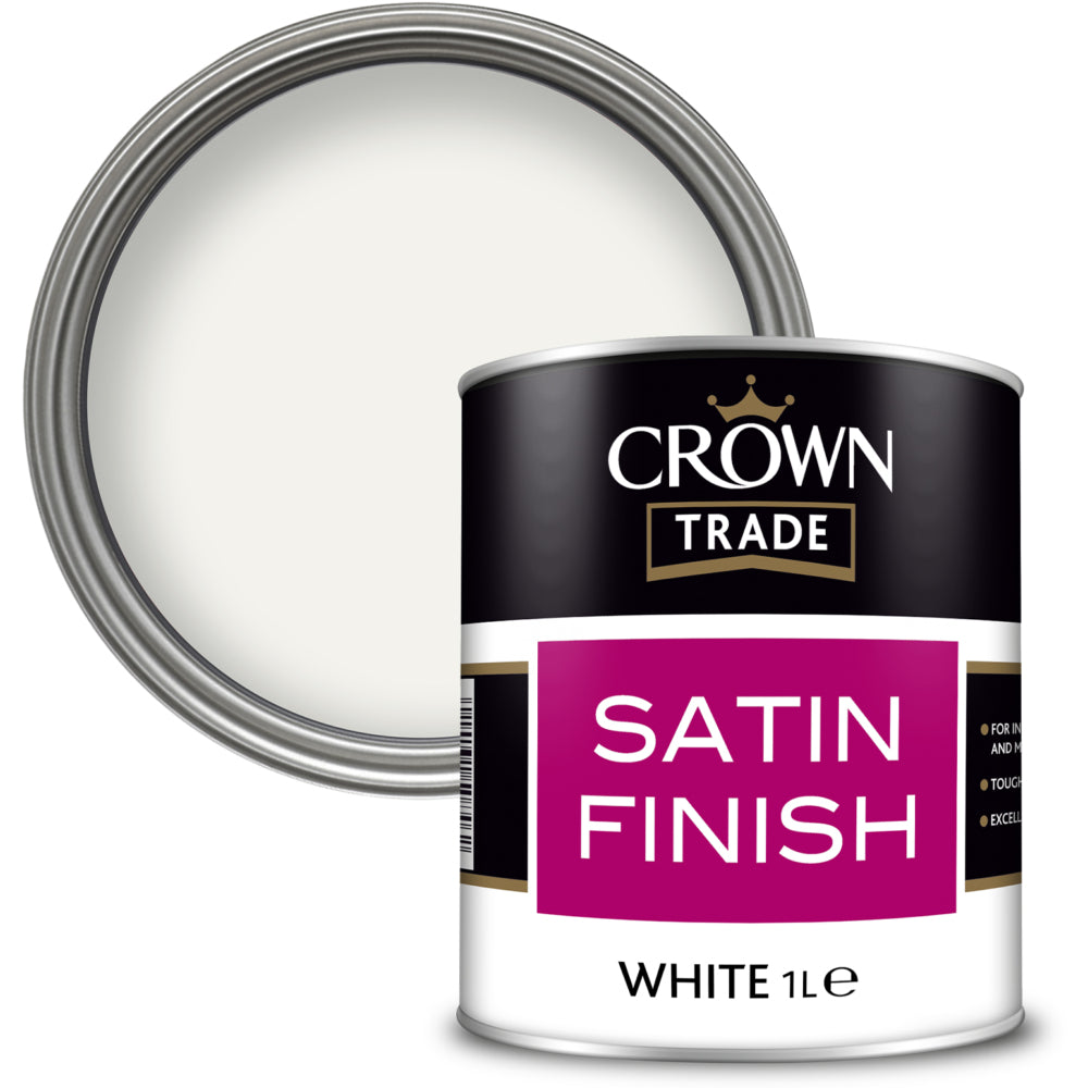 Crown Trade Satin White 1L