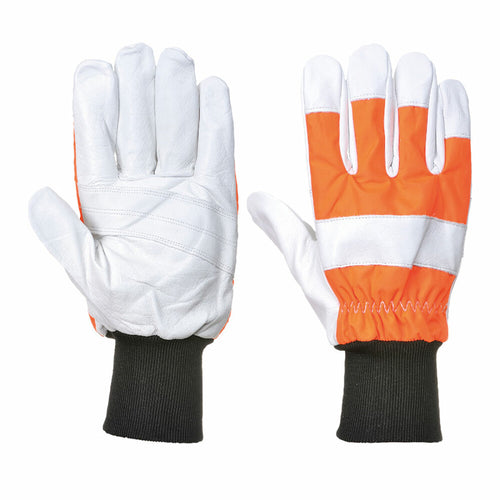 Portwest - Oak Chainsaw Protective Glove (Class 0) - Orange