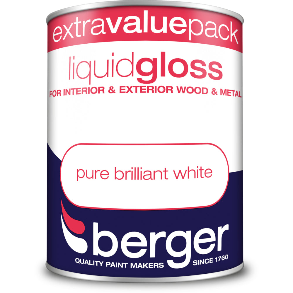 Berger Liquid Gloss Brilliant White 1.25L