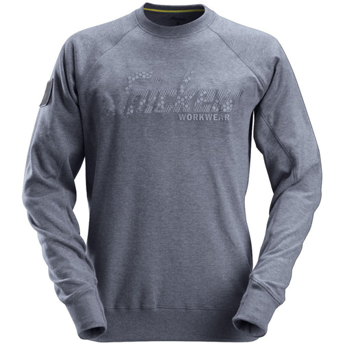 Snickers - Logo Sweatshirt - Dark Blue Melange