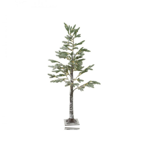 National Tree Company - Mirco LED Pine Tree with Snow - 6ft