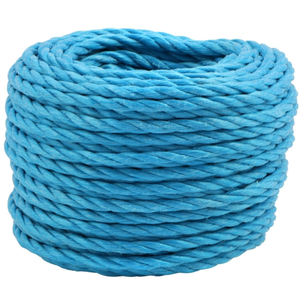 Posamo Polypropylene Rope 12mm Twisted Blue 15m Bundle