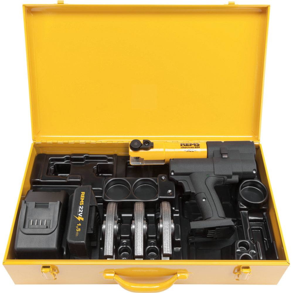 REMS 578X05 Mini-Press Gun 22V with 15-22-28 M Jaws