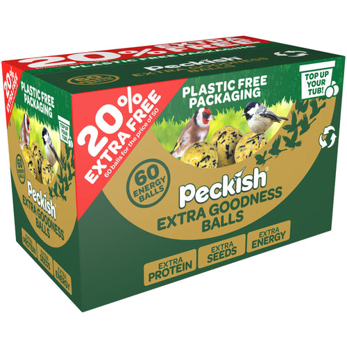 Peckish Extra Goodness Energy Balls 50 Box plus 20% Extra Free