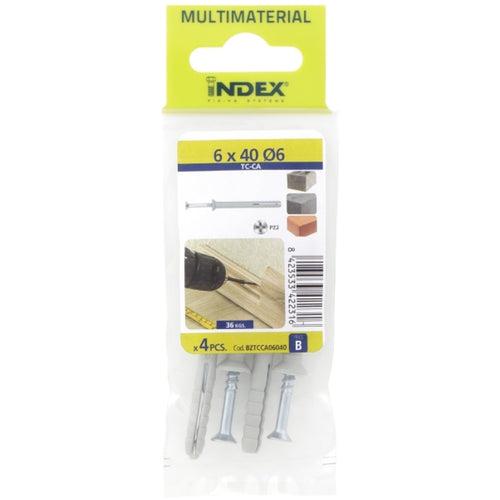 Index Prepack Hammerfix M6x40 Dia6 Pack4