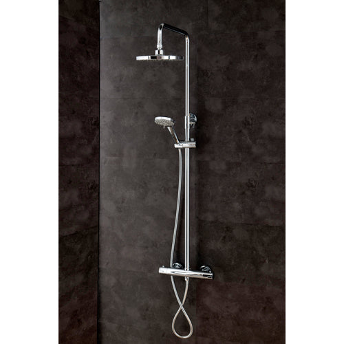 Thermostatic Bar Mixer Shower & Round Rainhead