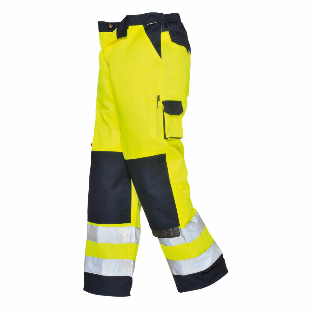 Portwest  - Lyon Hi-Vis Trouser - Yellow/Navy Tall