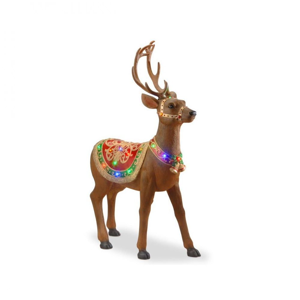 National Tree Company - LED Standing Deer - 49in - Multi-Coloured