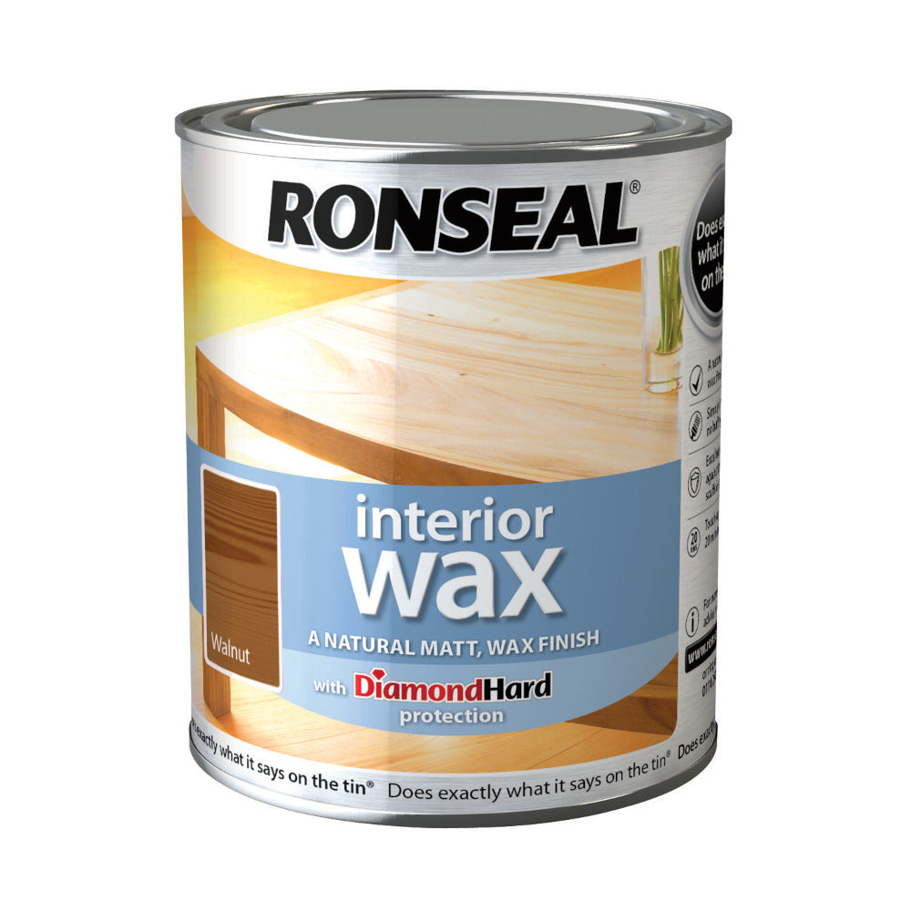 Ronseal Interior Wax Walnut 750ml