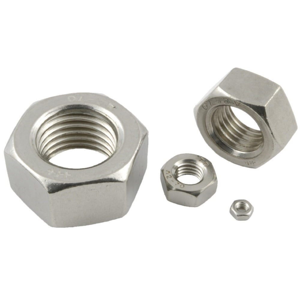 Tucks - M10 Hex Full Nut Stainless Steel A2 DIN934 (Box500)