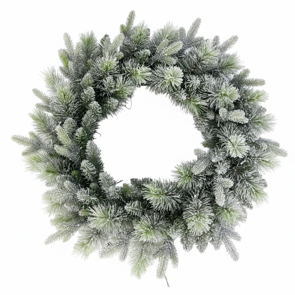 Snowy Stamford Wreath - 76cm (Exclusive)