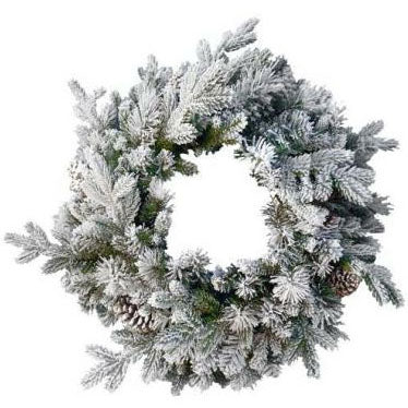 Snowy Dorchester Pine Wreath - 60cm
