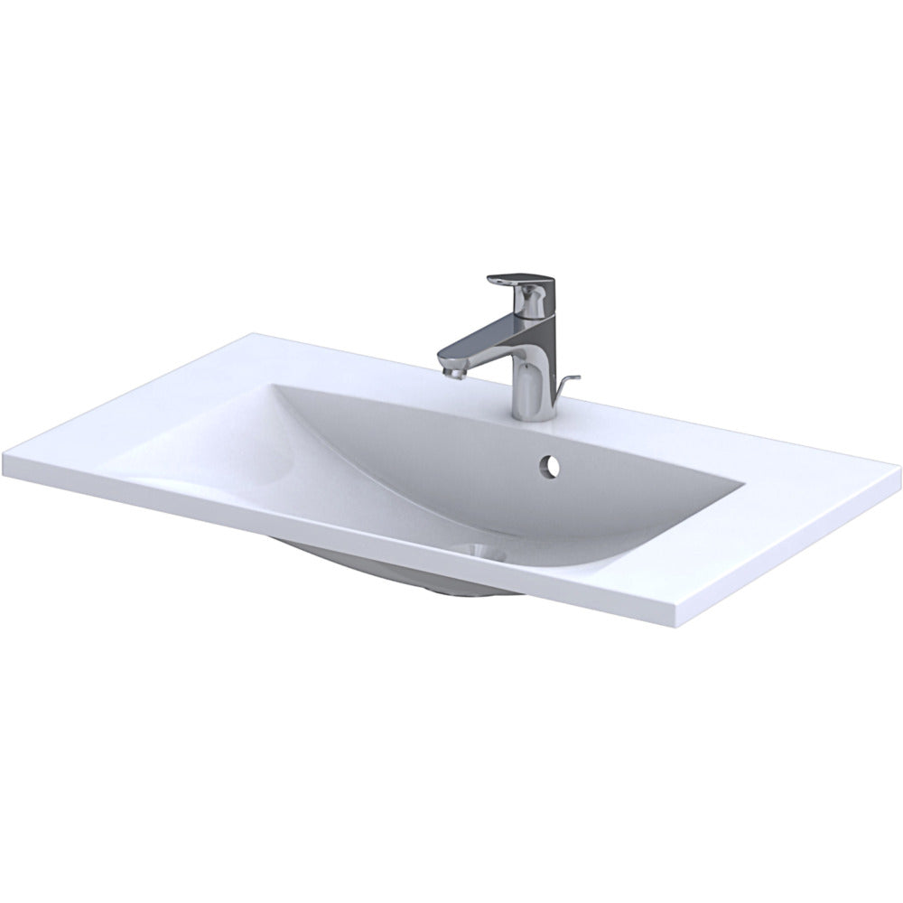 Amelia 80cm Mineral Composite Furniture Washbasin