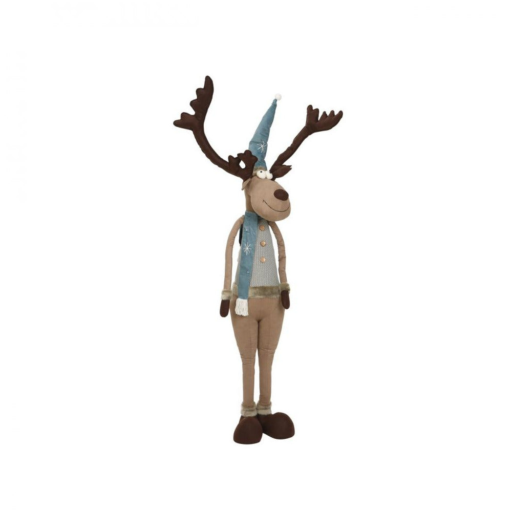 Decoris - Plush Standing Reindeer - 66cm x 100cm x 205cm