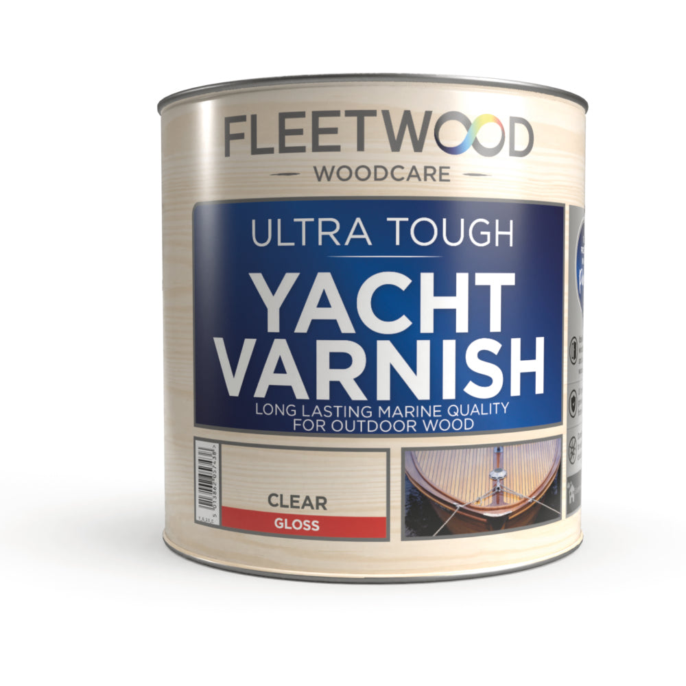 Fleetwood Ultra Tough Yacht Varnish Gloss Oil Based Clear 1L