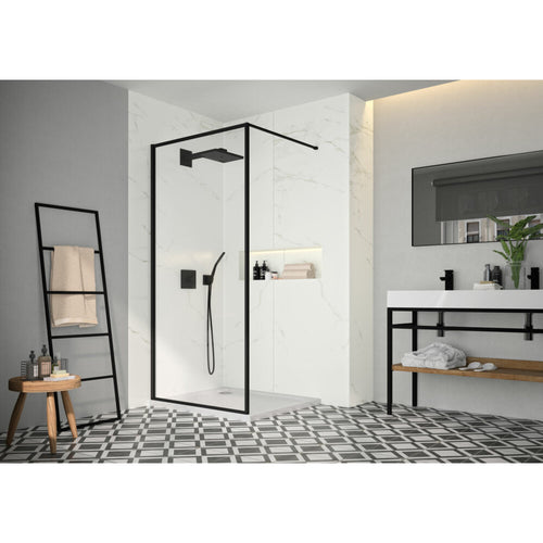 Merlyn Black 800 Framed Showerwall