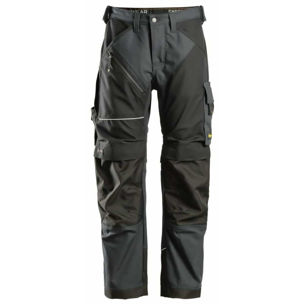 Snickers - RuffWork, Canvas+ Work Trousers+ - Steel grey\\Black